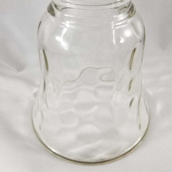 Hammered Clear Glass Light Shade Bell Chandelier C - Picture 4 of 11